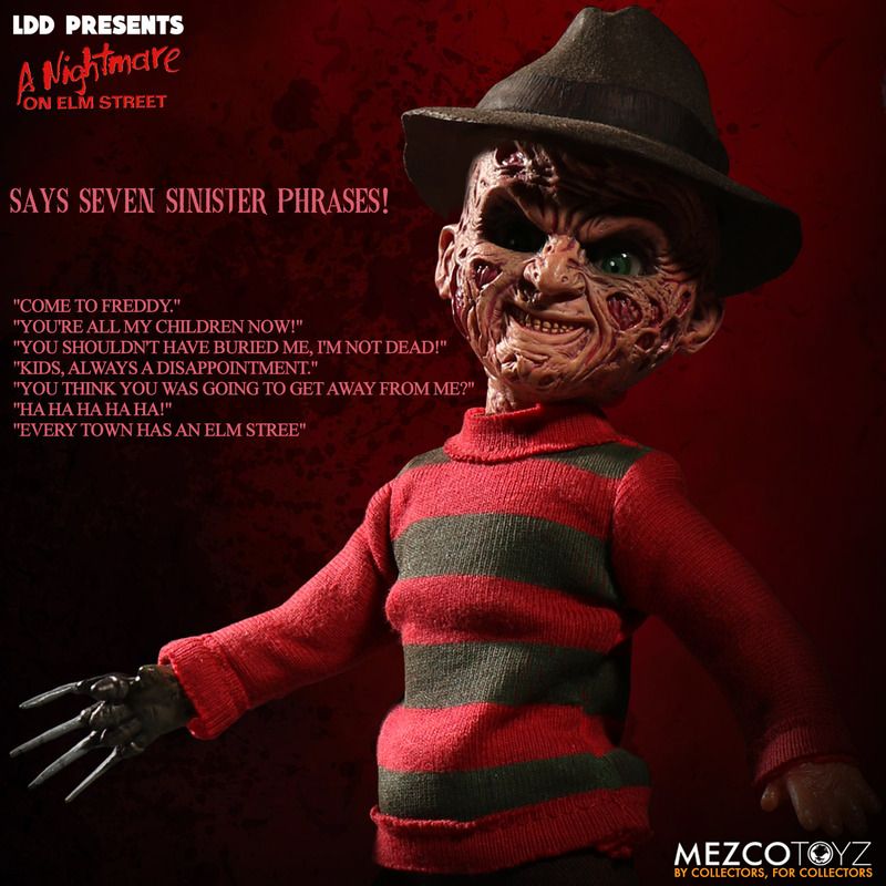 MEZCO LIVING DEAD DOLLS Presents: A Nightmare On Elm Street: Talking Freddy Krueger MEZCO LIVING DEAD DOLLS Presents: A Nightmare On Elm Street: Talking Freddy Krueger