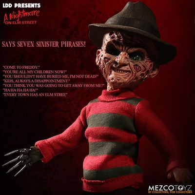 MEZCO LIVING DEAD DOLLS Presents: A Nightmare On Elm Street: Talking Freddy Krueger