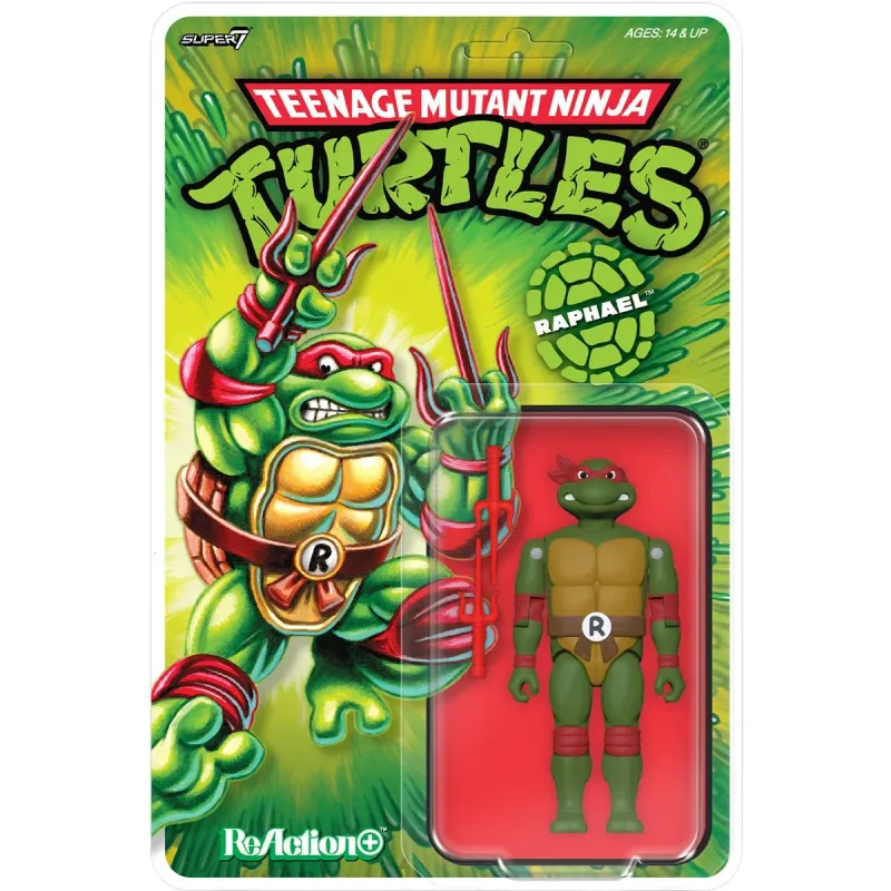 **PRE ORDER** Super7 Teenage Mutant Ninja Turtles ReAction+ Wave 1 Raphael