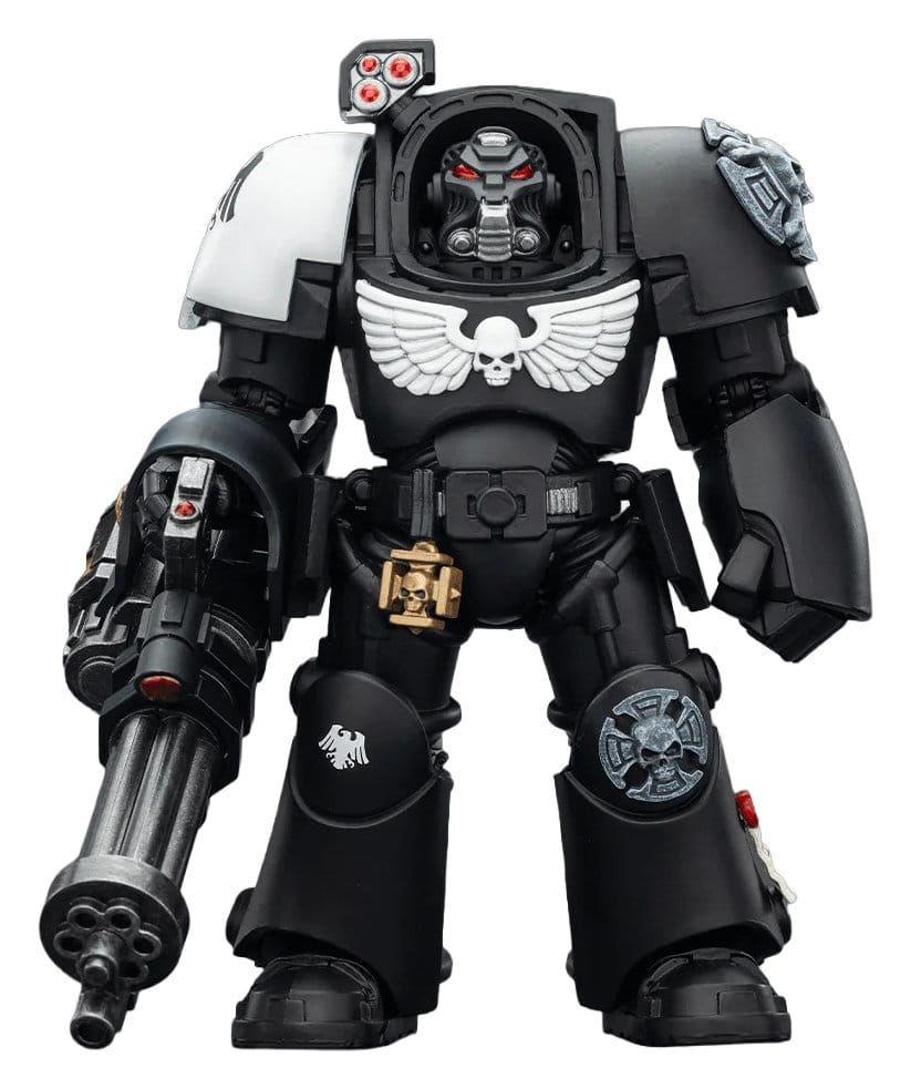 **PRE-ORDER** Joy Toy Warhammer 40,000 Action Figure Raven Guard Terminator 3 with Power Fist and Assault Cannon 14 cm