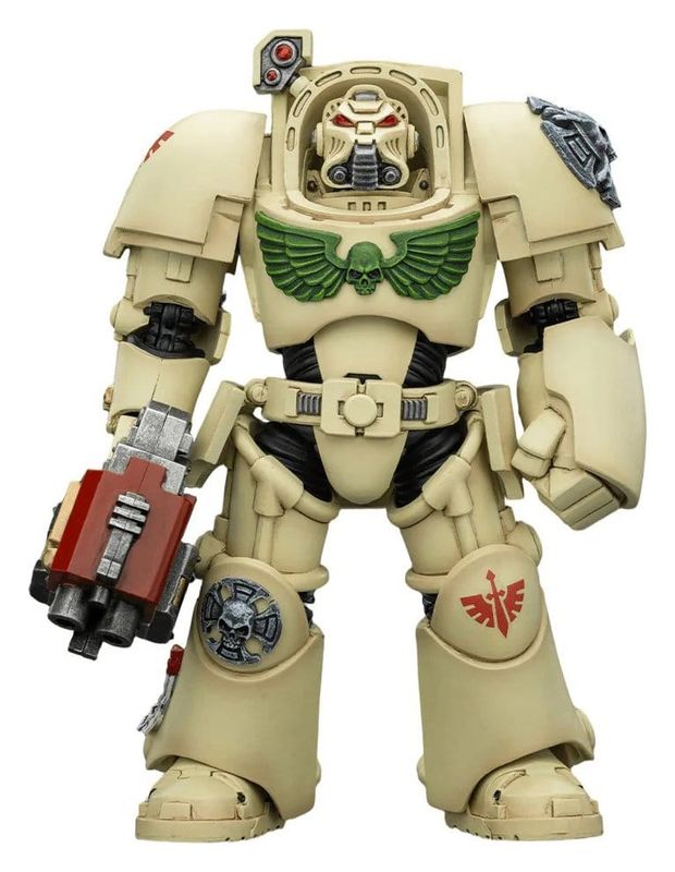 **PRE-ORDER** Joy Toy Warhammer 40,000 Action Figure Dark Angels Deathwing Terminator 2 with Power Fist and Storm Bolter 14 cm