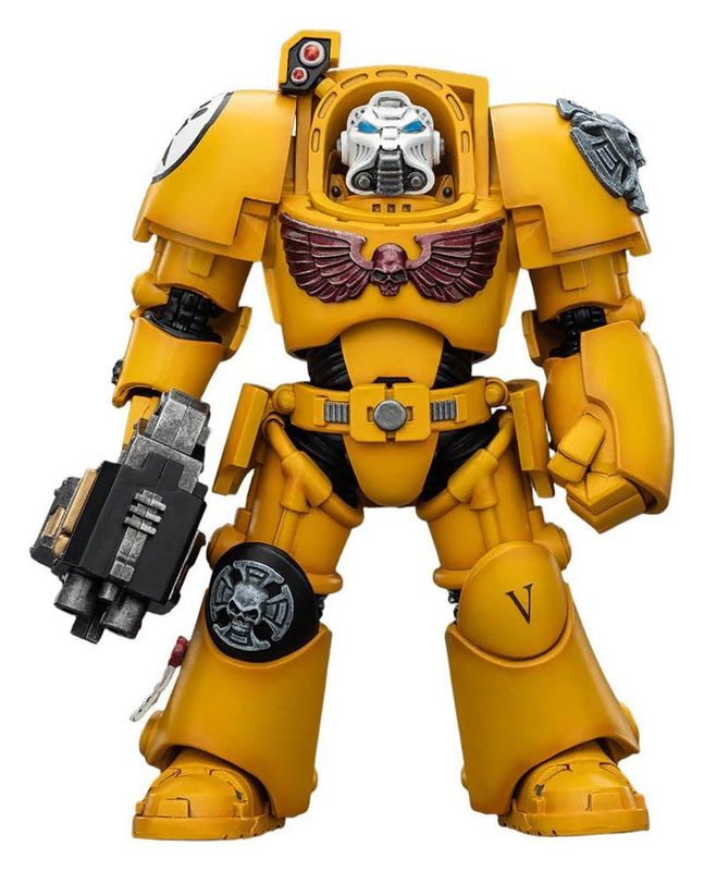 **PRE-ORDER** Joy Toy Warhammer 40,000 Action Figure Imperial Fists Terminator 2 with Power Fist and Storm Bolter 14 cm
