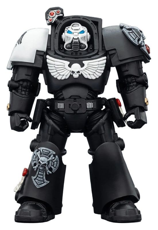 **PRE-ORDER** Joy Toy Warhammer 40,000 Action Figure Raven Guard Terminator 1 with Power Sword and Storm Bolter 14 cm