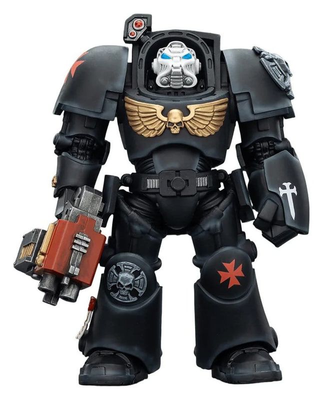 **PRE-ORDER** Joy Toy Warhammer 40,000 Action Figure Black Templars Terminator 2 with Power Fist and Storm Bolter 14 cm