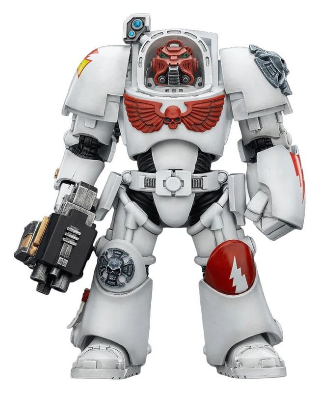 **PRE-ORDER** Joy Toy Warhammer 40,000 Action Figure White Scars Terminator 2 with Power Fist and Storm Bolter 14 cm