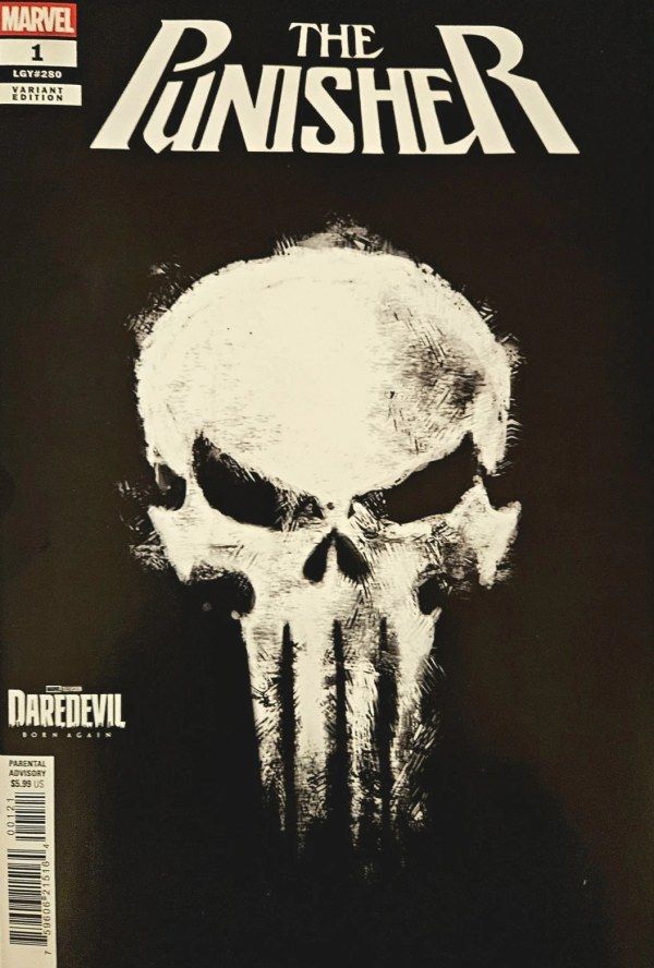 PUNISHER #1 CVR B MARVEL TELEVISION LOGO VAR MARVEL COMICS (25th February 2026)