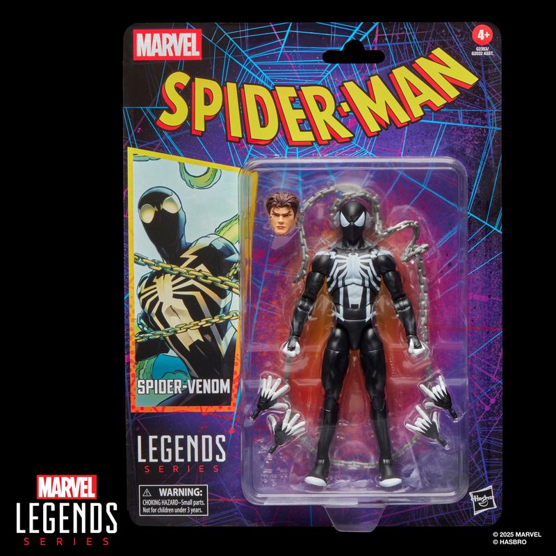 Marvel Legends Series Spider Man Retro Wave 6 Spider Venom Marvel Legends Series Spider Man Retro Wave 6 Spider Venom