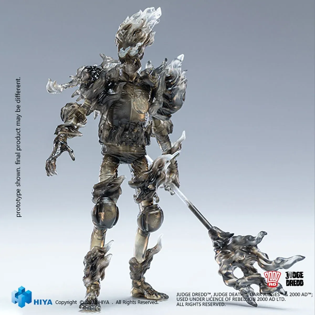 **PRE ORDER** HIYA TOYS: Judge Dredd Judge Fire Black & White Exquisite Mini Series 1:18 Scale Action Figure