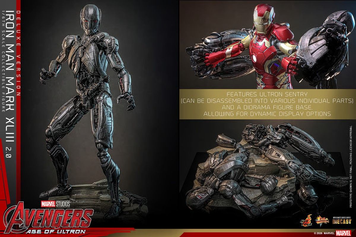 PRE ORDER*** Hot Toys Iron Man Mark XLIII (2.0) Deluxe Version 1