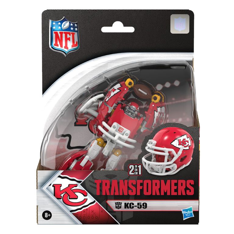 Transformers NFL Kansas City Chiefs KC-59 Action Figure Transformers NFL Kansas City Chiefs KC-59 Action Figure