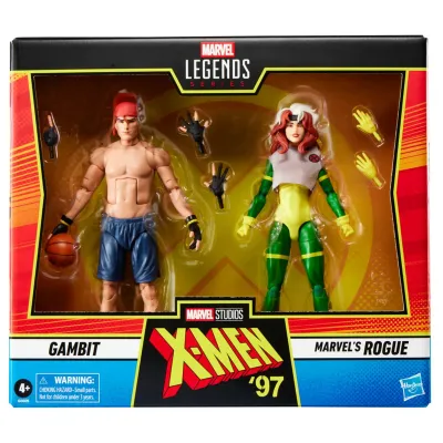 Marvel Legends 6" X-Men 97 Series Gambit and Rogue Action Figures