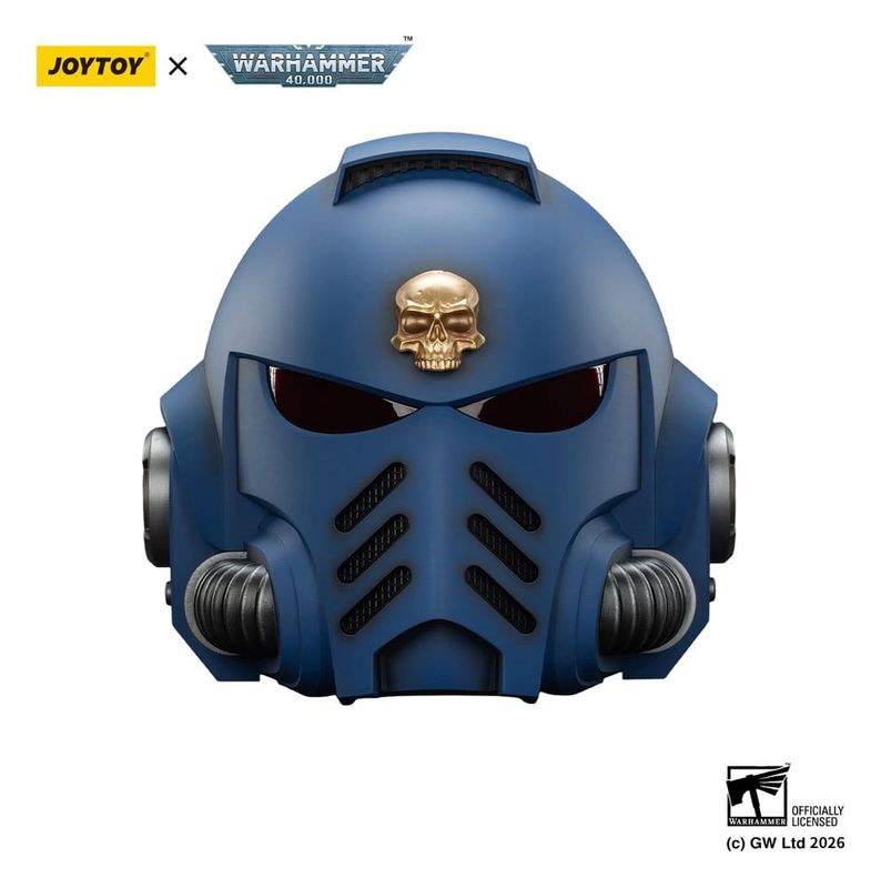 ** PRE-ORDER** Joy Toy Warhammer 40,000 Captain MkX Helmet Ultramarines 30 cm