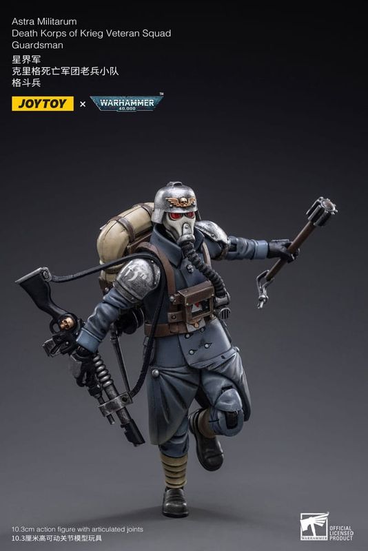 ** PRE-ORDER** Joy Toy Warhammer 40k Action Figure 1/18 Astra MilitarumDeath Korps of Krieg Veteran Squad Guardsman 11 cm