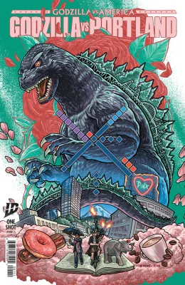 GODZILLA VS AMERICA PORTLAND CVR A BENJAMIN DEWEY IDW COMICS (11th March 2026)