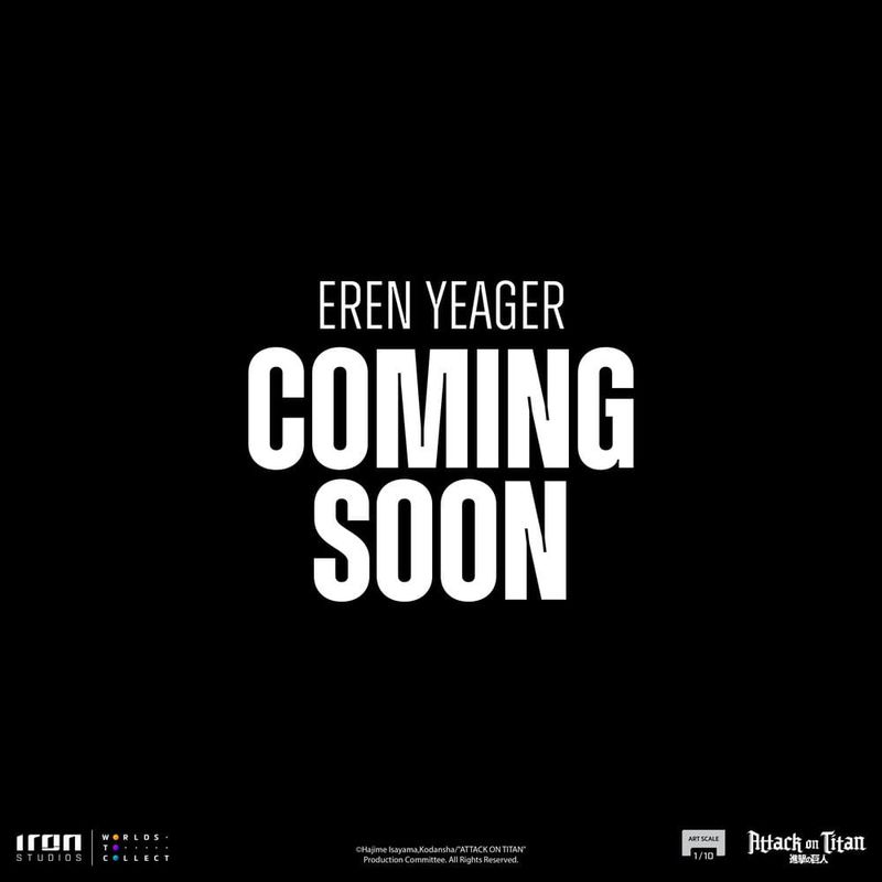 ***PRE-ORDER*** Iron Studios Attack on Titan Art Scale Statue 1/10 Eren Yeager ***PRE-ORDER*** Iron Studios Attack on Titan Art Scale Statue 1/10 Eren Yeager