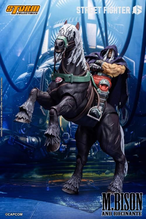 **PRE ORDER** STORM COLLECTIBLES Street Fighter 6 M. Bison (Vega) with Rocinante 1/12 Scale Action Figure Set