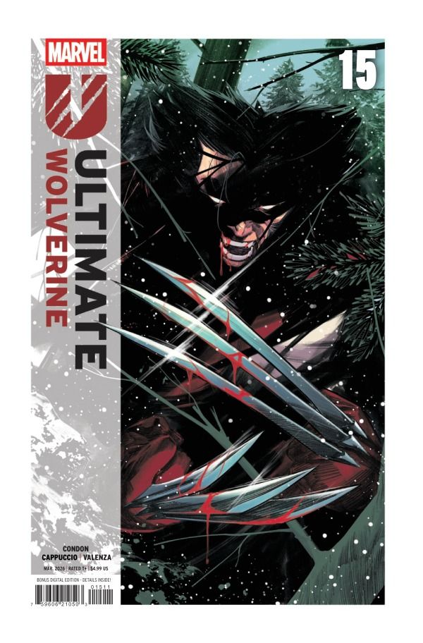ULTIMATE WOLVERINE #15 CVR A ALESSANDRO CAPPUCCIO MARVEL COMICS (18th March 2026)