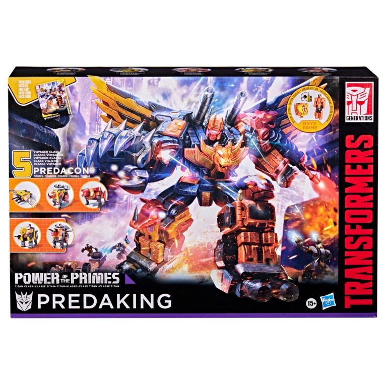 Transformers Power of the Primes Titan Class Predaking Combiner Action Figure Set