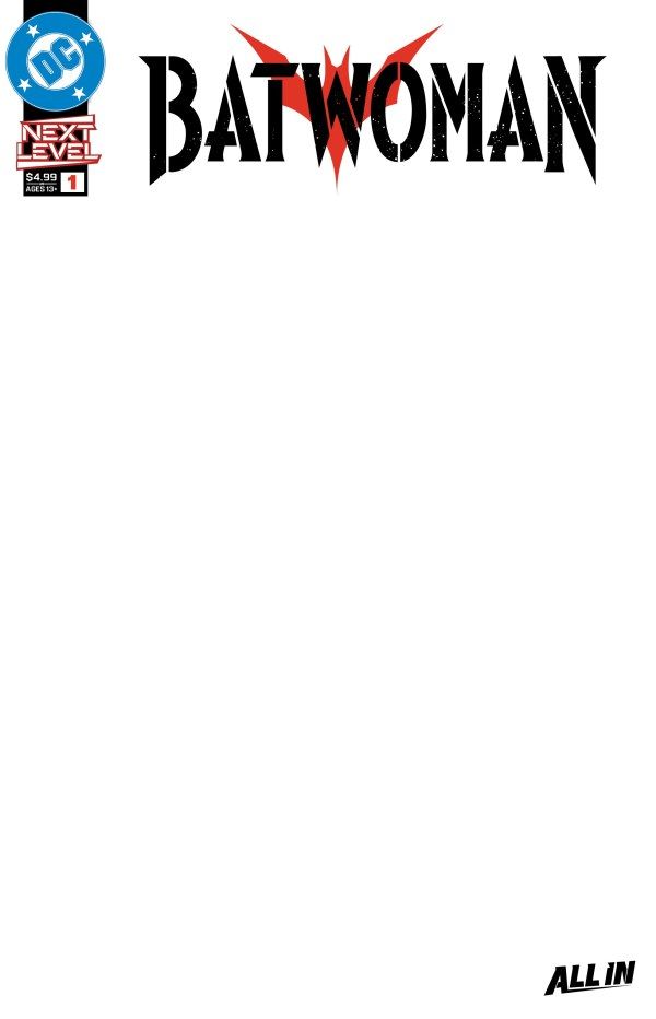 BATWOMAN #1 CVR F BLANK CSV DC COMICS (18th March 2026)