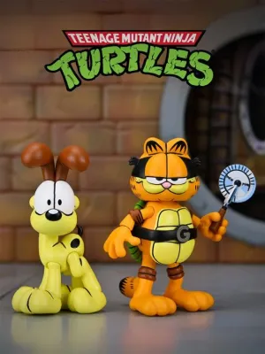 NECA 7 NECA 7" Scale Teenage Mutant Ninja Turtles x Garfield Ultimate Garfello & Odie (Archie Comics) Action Figure Set
