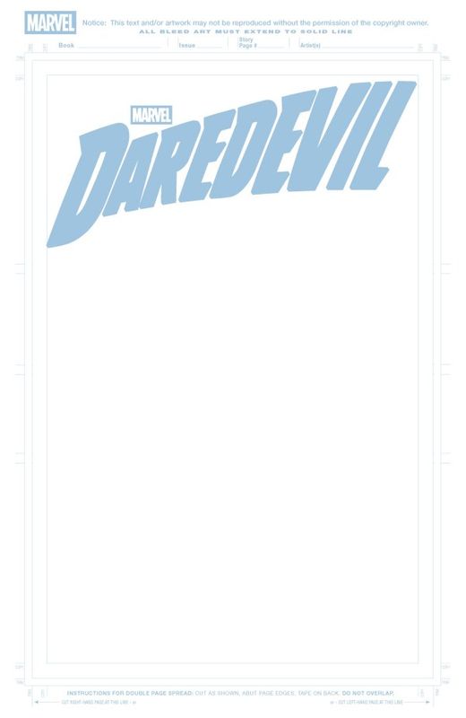 DAREDEVIL #1 CVR G BLANK COVER VAR MARVEL COMICS (1st April 2026)