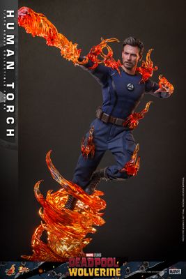 HOT TOYS 1/6 HUMAN TORCH (DEADPOOL AND WOLVERINE) COLLECTOR EDITION