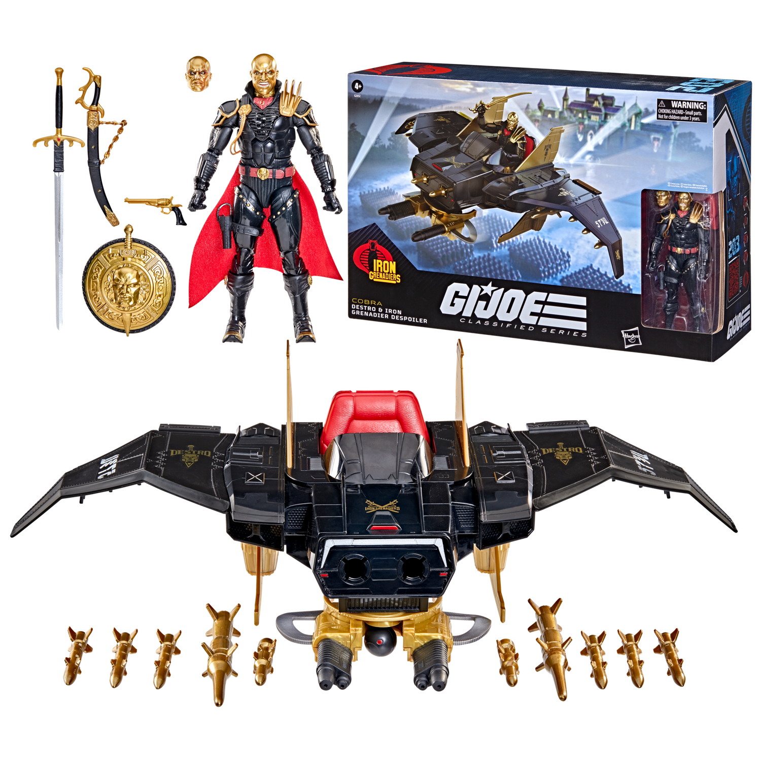 ***PRE ORDER*** G.I. Joe Classified Series #203, Destro & Iron Grenadier Despoiler Action Figure and Vehicle