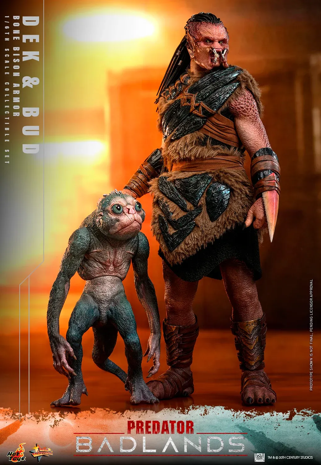 ***PRE ORDER*** Hot Toys 1/6 Dek (Bone Bison Armor) and Bud - Predator Badlands