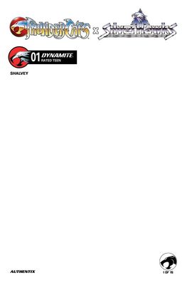 THUNDERCATS X SILVERHAWKS #1 CVR F BLANK AUTHENTIX VAR DYNAMITE COMICS (15th April 2026)