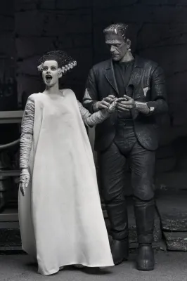 ***PRE ORDER*** NECA Universal Monsters 7 ***PRE ORDER*** NECA Universal Monsters 7" Scale Frankenstein 90th Anniversary The Monster and His Mate Action Figure 2-Pack (Black & White)
