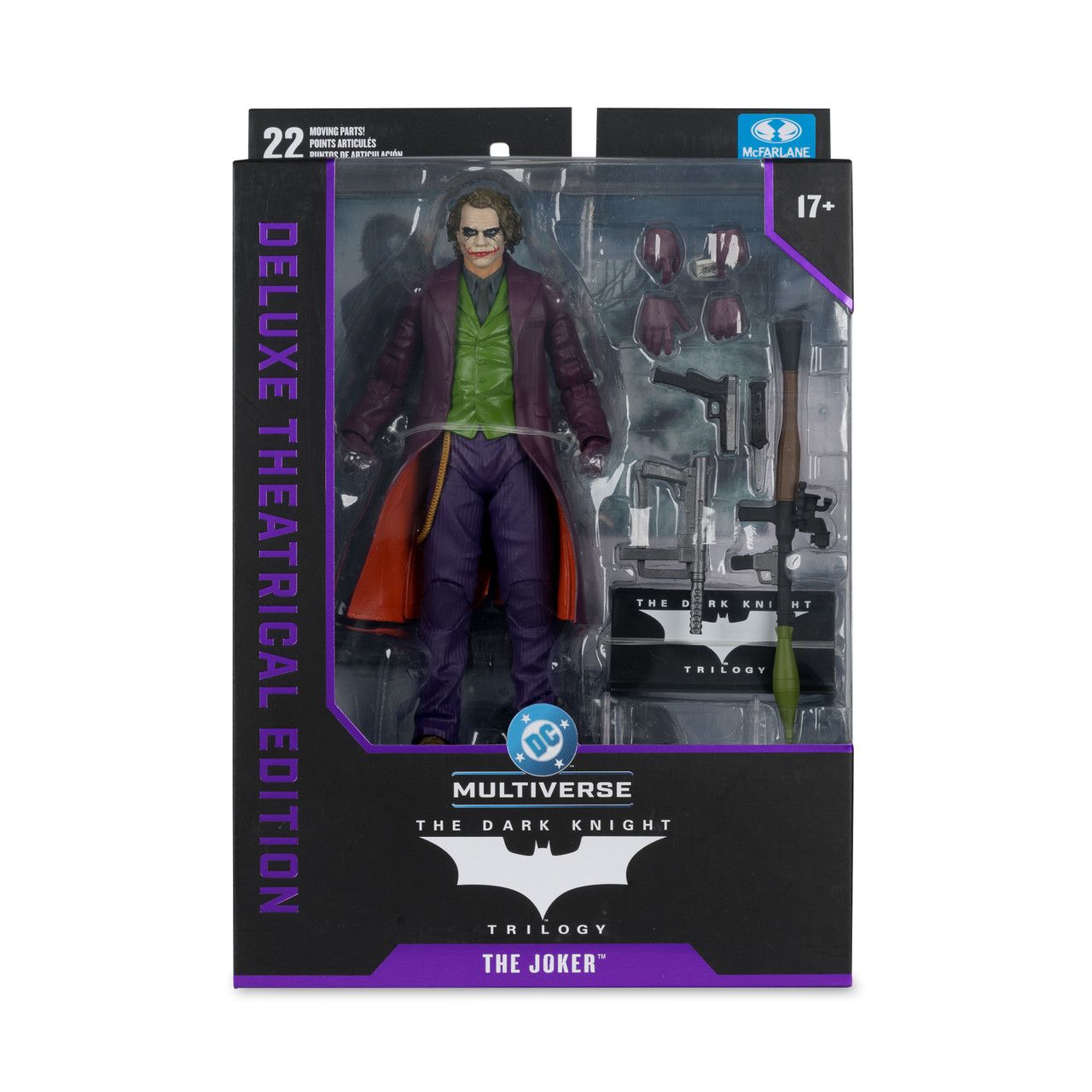 MCFARLANE TOYS DC MULTIVERSE 7 MCFARLANE TOYS DC MULTIVERSE 7" The Joker (The Dark Knight) Action Figure (Deluxe Theatrical Edition)