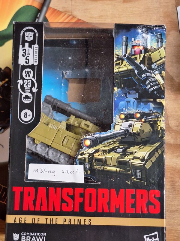 **MISSING WHEEL** Transformers Age of the Primes Voyager Class Combaticon Brawl Action Figure