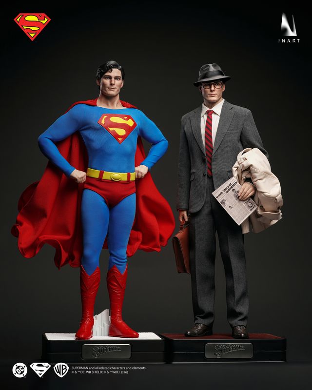 ***PRE-ORDER*** QUEEN STUDIOS INART Superman (1978) – 1/6 Superman + Clark Kent Collectible Figures Premium Version
