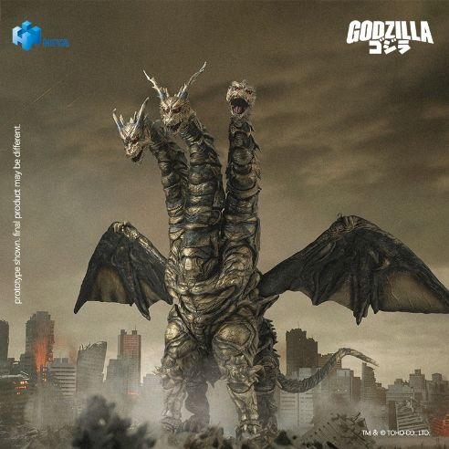 **PRE ORDER** HIYA Toys Godzilla: Final Wars 2004 None Scale 14-Inch Keizer Ghidorah Exquisite Basic Series Action Figure