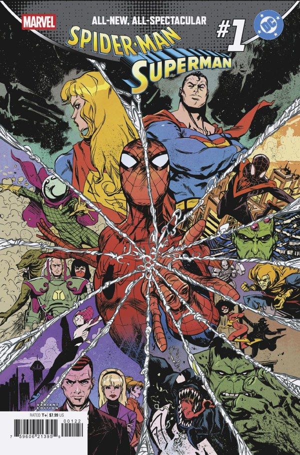 MARVEL DC SPIDER-MAN SUPERMAN #1 CVR G SANFORD GREENE VAR MARVEL COMICS (22nd April 2026)