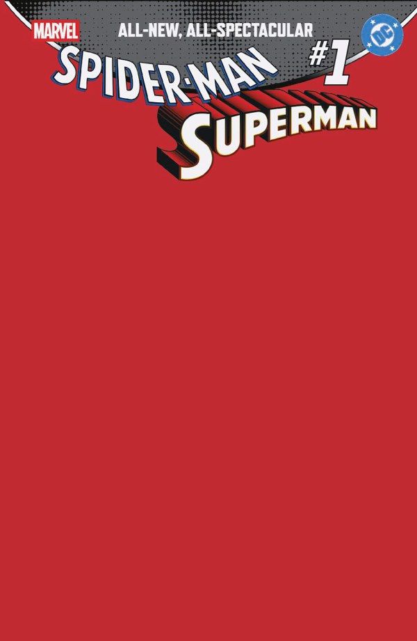 MARVEL DC SPIDER-MAN SUPERMAN #1 CVR B BLANK VAR MARVEL COMICS (22nd April 2026)