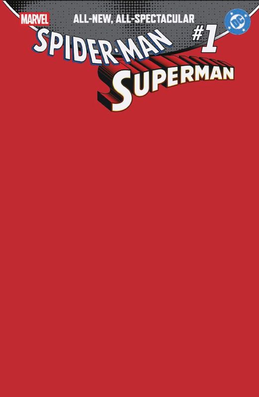 MARVEL DC SPIDER-MAN SUPERMAN #1 CVR B BLANK VAR MARVEL COMICS (22nd April 2026)