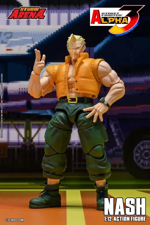 STORM COLLECTIBLES ARENA Street Fighter Alpha 3 Nash 6" Scale Action Figure