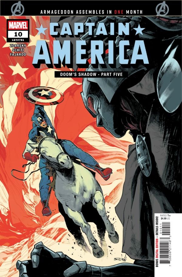 CAPTAIN AMERICA #10 CVR A VALERIO SCHITI MARVEL COMICS (29th April 2026)
