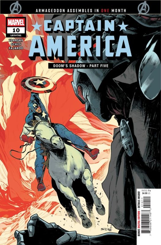 CAPTAIN AMERICA #10 CVR A VALERIO SCHITI MARVEL COMICS (29th April 2026)