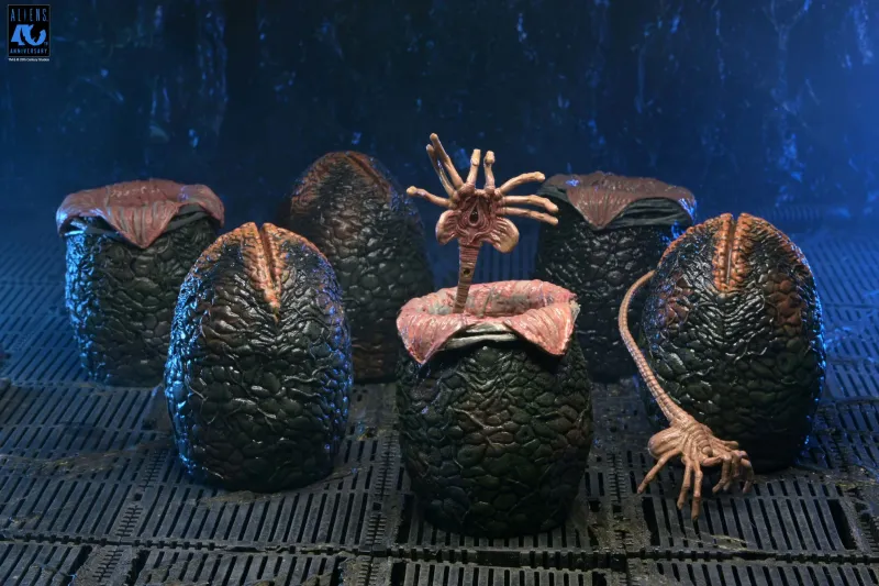 ***PRE ORDER*** NECA 7 ***PRE ORDER*** NECA 7" Scale Aliens 40th Anniversary Xenomorph Eggs Set 6 Pack in Collectible Carton