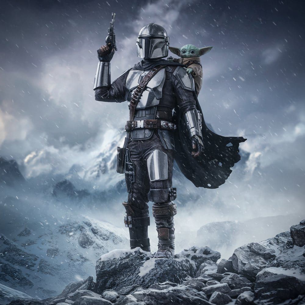 ***PRE-ORDER*** Iron Studios Star Wars The Mandalorian & Grogu Art Scale Statue 1/10 The Mandalorian and Grogu 25 cm