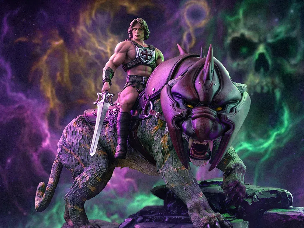 ***PRE-ORDER*** Iron Studios Masters of the Universe Art Scale Statue 1/10 He-Man and Battle Cat