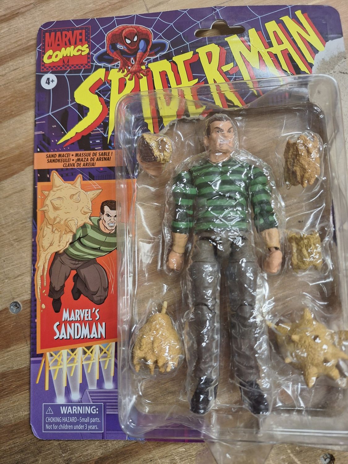 **DAMAGED RIGHT ARM PEG** Marvel Legends 6 **DAMAGED RIGHT ARM PEG** Marvel Legends 6" Spider-Man Vintage Sandman