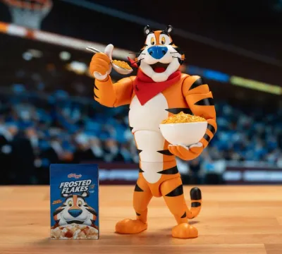 JADA TOYS Kellogg's Frosted Flakes Tony the Tiger 1/12 Scale Action Figure JADA TOYS Kellogg's Frosted Flakes Tony the Tiger 1/12 Scale Action Figure