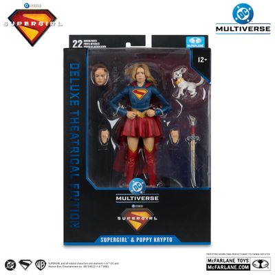 MCFARLANE TOYS DC MULTIVERSE 7 MCFARLANE TOYS DC MULTIVERSE 7" Supergirl and Puppy Krypto (Supergirl Movie) Deluxe Theatrical Edition