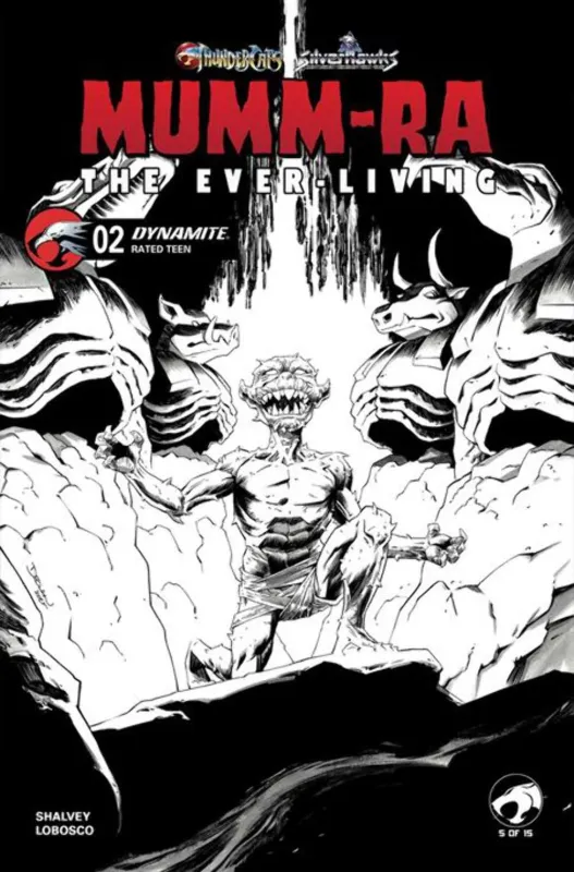 MUMM RA THE EVER LIVING #2 CVR K SHALVEY LINE ART VAR DYNAMITE COMICS (20th May 2026) MUMM RA THE EVER LIVING #2 CVR K SHALVEY LINE ART VAR DYNAMITE COMICS (20th May 2026)