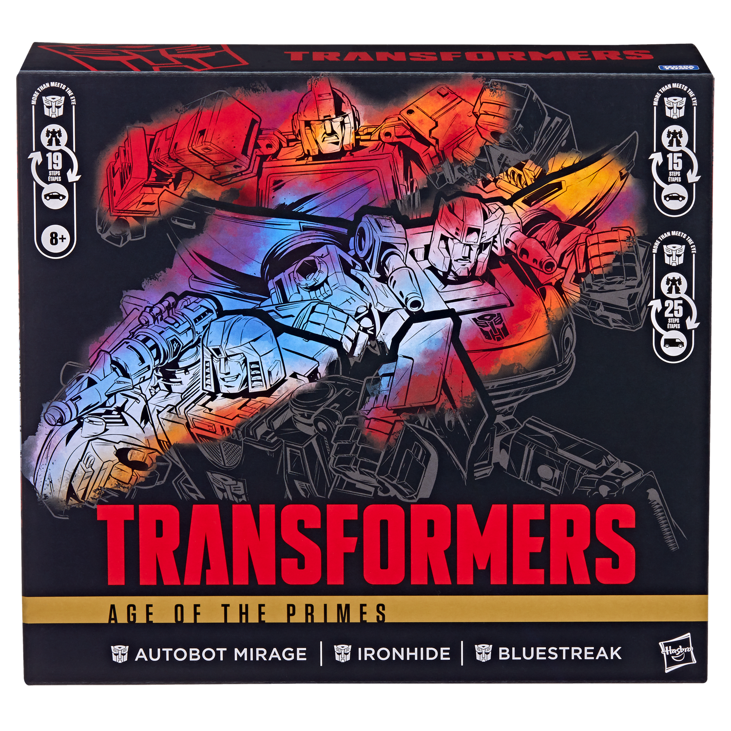 ***PRE ORDER*** Transformers Age of the Primes 3-Pack Includes Deluxe Class Mirage, Deluxe Class Bluestreak and Voyager Class  Ironhide Action Figures