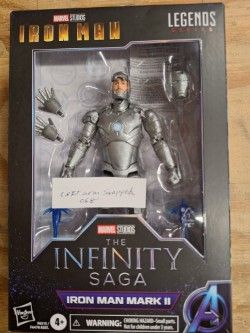 **BROKEN LEFT ARM**Marvel Legends 6 **BROKEN LEFT ARM**Marvel Legends 6" Infinity Saga Wave Iron Man Mark II (Iron Man)