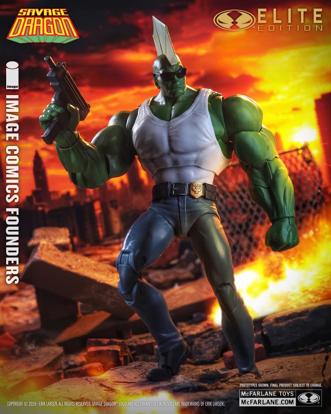 ***PRE-ORDER*** McFarlane Toys Savage Dragon (Image Comics Founders Series) McFarlane Elite Edition #12 Dragon Action Figure